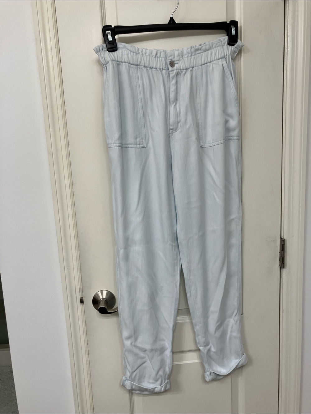 Wildflowers Light Blue Straight-Leg Utility Pants